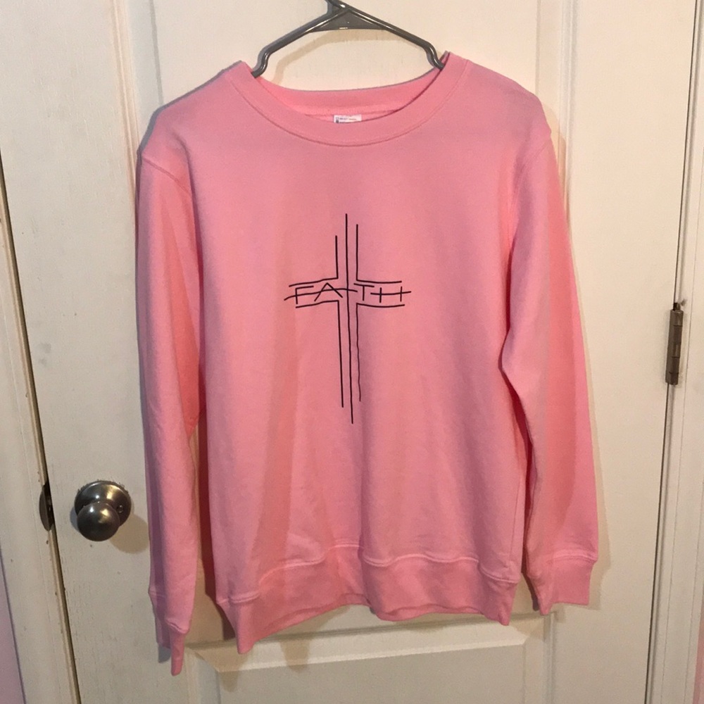 Pink Faith Crewneck